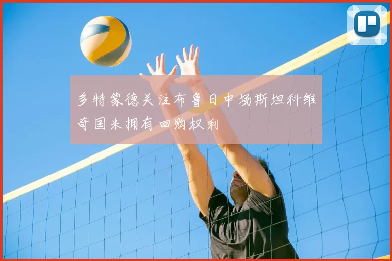 多特蒙德关注布鲁日中场斯坦科维奇国米拥有回购权利