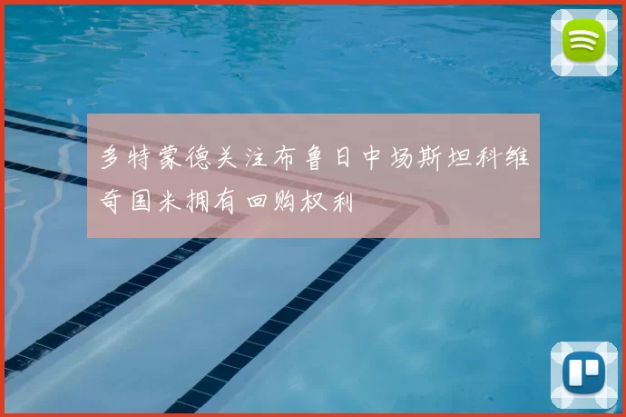 多特蒙德关注布鲁日中场斯坦科维奇国米拥有回购权利