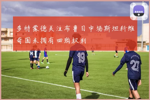 多特蒙德关注布鲁日中场斯坦科维奇国米拥有回购权利