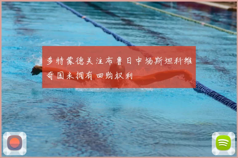 多特蒙德关注布鲁日中场斯坦科维奇国米拥有回购权利
